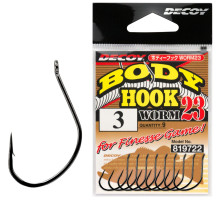 Hook Decoy Worm 23 Body Hook #1/0 (9 pcs/pack)