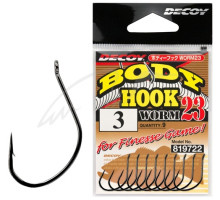 Hook Decoy Worm 23 Body Hook #1/0 (9 pcs/pack)