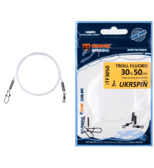 Поводок UKRSPIN Orange Spinning Fluoro Sunline 50см 14кг(30lb)/0.6мм (2шт/уп)