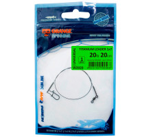 Поводок UKRSPIN Orange Spinning титан 1x7 10см 3кг(6lb)/0.24мм