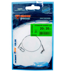 Повідець UKRSPIN Orange Spinning титан 1x7 18см 8кг(17lb)/0.36 мм