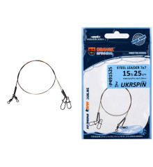 Поводок Ukrspin Orange Spinning AFW 1х19 30см 18кг(40lb)/0.38мм (2шт/уп)