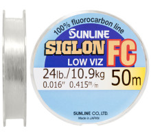 Fluorocarbon Sunline SIG-FC 50m 0.415mm 24lb / 10.9kg hooked