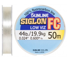 Fluorocarbon Sunline SIG-FC 50m 0.600mm 44lb / 19.9kg hooked