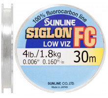 Fluorocarbon Sunline SIG-FC 30m 0.160mm 4lb / 1.8kg hooked