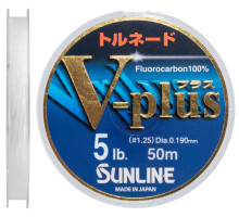 Fluorocarbon Sunline V-Plus 50m # 1.25 0.19mm 5lb / 2.5kg