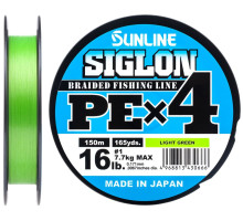 Шнур Sunline Siglon PE х4 150m (салат.) #0.4/0.108 mm 6lb/2.9 kg