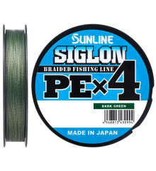 Шнур Sunline Siglon PE х4 300m (темн-зел.) #1.5/0.209mm 25lb/11.0kg