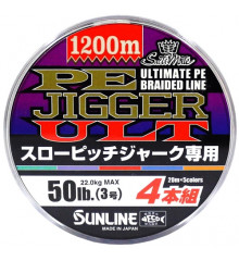 Шнур Sunline PE-Jigger ULT 1200m (multicolor) #3.0/0.296mm 50lb/22.0kg