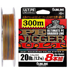 Шнур Sunline PE-Jigger ULT x8 200m (multicolor) #1.2/0.185mm 20lb/9.2kg
