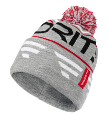 Шапка Favorite Pompon Hat 56 Gray Black Logo