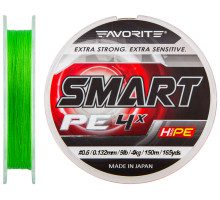 Favorite Smart PE cord 4x 150m (salad) # 0.6 / 0.132mm 4kg / 9lb