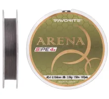 Шнур Favorite Arena PE 150м (silver gray) #0.4/0.104 mm 8lb/3.5 kg