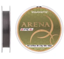 Шнур Favorite Arena PE 100m (silver gray) #0.2/0.076 mm 5lb/2.1 kg