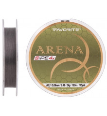 Шнур Favorite Arena PE 100m (silver gray) #0.3/0.09 mm 6.5 lb/3kg