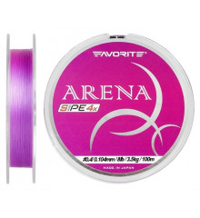 Шнур Favorite Arena PE 150м (purple) #0.175/0.071 3.5 mm lb/1.4 kg