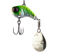 Tail Spinner Jackall Deracoup 1/4oz (7.0g) HL Chartreuse Back Tiger
