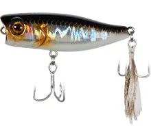 Воблер Jackall Chubby Popper 42F 42mm 3.3g HL Silver & Black