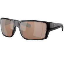 Sunglasses Costa Del Mar Reefton Pro Black Copper Silver Mirror 580G