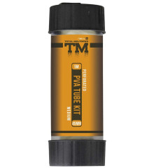 PVA mesh Prologic TM PVA Perforated Tube Kit 5m 65mm in a tube with a cutter