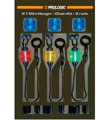 Набір свінгерів Prologic K1 Mini Hanger - Chain Kits 3 rod red/yellow/green/blue