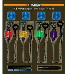 Набір свінгерів Prologic K1 Mini Hanger - Chain Kits 4 rod red/yellow/green/blue/purple