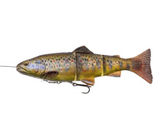 Silicone Savage Gear 4D Line Thru Trout SS 150mm 35.0g #03 Dark Brown Trout (piece)