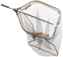 Savage Gear Pro Tele Folding Rubber Large Mesh Landing Net L (65x50cm)