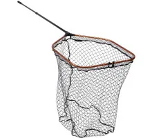 Landing net Savage Gear Pro Tele Folding Net Rubber X-Large Mesh L (65x50cm)