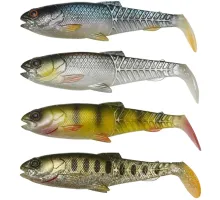Silicone Savage Gear Craft Cannibal Paddletail Clear Water 85mm 7.0g Mix (4 pcs/pack)