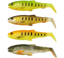 Silicone Savage Gear Craft Cannibal Paddletail Dark Water 125mm 20.0g Mix (4 pcs/pack)