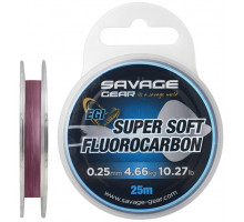 Fluorocarbon Savage Gear Super Soft EGI 25m 0.25mm 4.66kg Pink