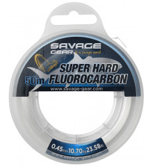 Fluorocarbon Savage Gear Super Hard 50m 0.45mm 10.70kg Clear