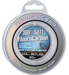 Флюорокарбон Savage Gear Soft Fluorocarbon 50m 0.22mm 3.5kg Clear