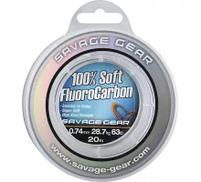 Флюорокарбон Savage Gear Soft Fluorocarbon 35m 0.49mm 15.2kg Clear