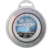 Fluorocarbon Savage Gear Soft Fluorocarbon 15m 0.81mm 33.0kg Clear