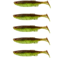 Силікон Savage Gear Fat Minnow T-Tail 75mm 5.0g Chartreuse Pumpkin (5 шт/уп)