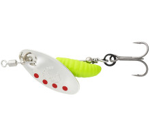 Savage Gear Grub Spinners #2 5.8g Silver Red Lime