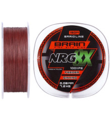 Шнур Brain NRG 8X sinking, 150m, 0.08mm 7.2kg ц:brown