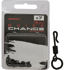 Swivel with fastener Brain Quick Change With Ring #7 (10 pcs/pack) SGCA-8021-7