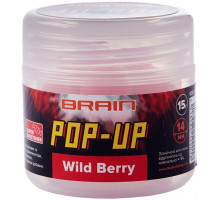 Boilies Brain Pop-Up F1 Wild Berry (strawberry) 12mm 15g