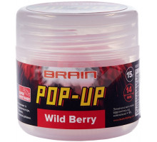 Бойлы Brain Pop-Up F1 Wild Berry (земляника) 14mm 15g