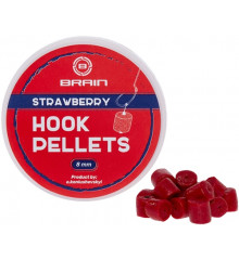 Пелети Brain Hook Pellets Strawberry (полуниця) 8mm 70g