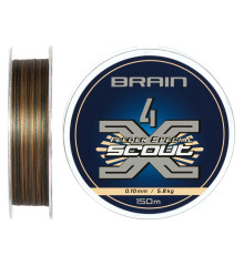 Шнур Brain Scout 4X 150m (camo) 0.100mm 5.8kg