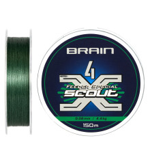 Шнур Brain Scout 4X 150m (deep green) 0.080mm 4.4kg