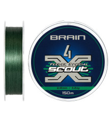 Шнур Brain Scout 4X 150m (deep green) 0.100mm 5.8kg