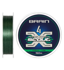 Шнур Brain Scout 4X 150m (deep green) 0.128mm 7.2kg