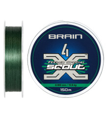 Шнур Brain Scout 4X 150m (deep green) 0.183mm 11.9kg