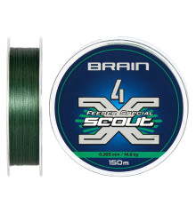 Шнур Brain Scout 4X 150m (deep green) 0.205mm 14.6kg