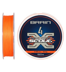 Шнур Brain Scout 4X 150m (fluoro Orange) 0.148mm 8.6kg